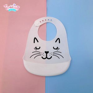 Silicon Baby Bib Silicone With Food Catcher