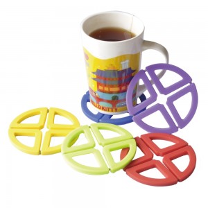 Yongli Foldable Silicone Coaster Round Trivet For Hot Pots