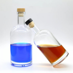 Factory Manufactured Luxury Liquor Glass Wine Bottle