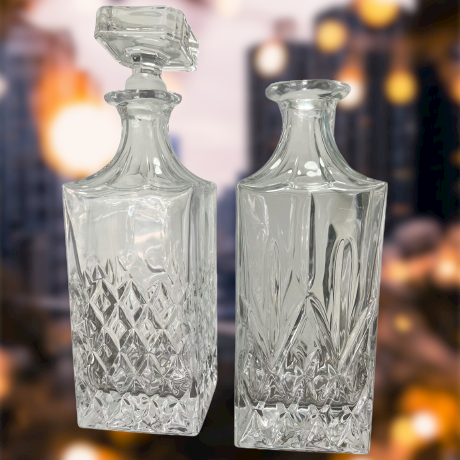 Transparent Glass Bottle Vase, Glass Wax Holder Glass Candle Holder Featured Image