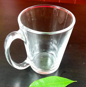 Factory Supply Glass Jar Mug With Handle - 300ml (10 oz) Glass Mug with handle – Yongxin