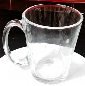 300ml (10 oz) Glass Mug with handle