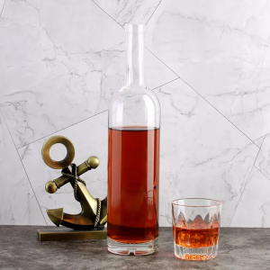 500ml Cylinder Shape Wine Glass Bottle
