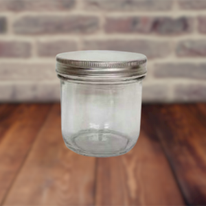 Round Glass Jar with Aluminum Tin Lid 300ml