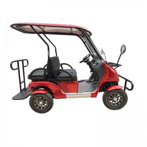 electric back to back seat scooter golf cart 4 wheels