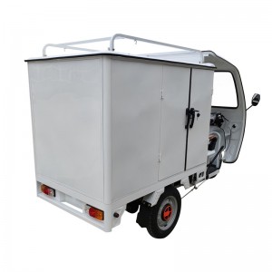Half closed cabin electric cargo delivery tricycle
