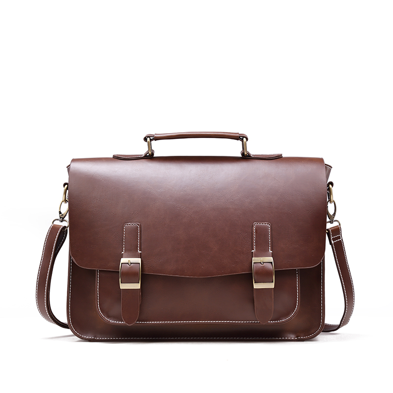Amazon Dropshipping Design PU Briefcase Messenger Bag For Men