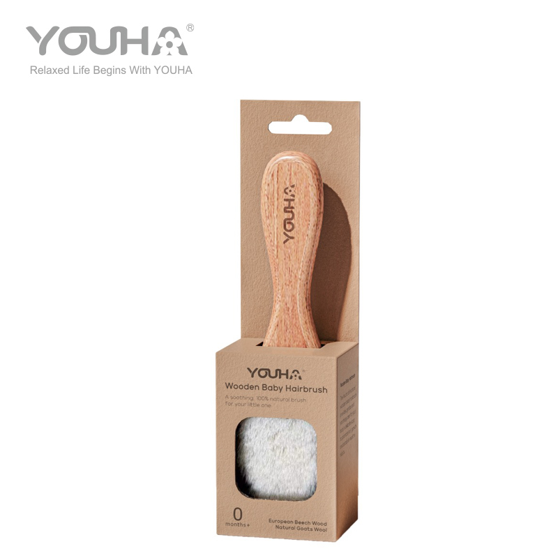YH-L16 Wooden Baby Hairbrush