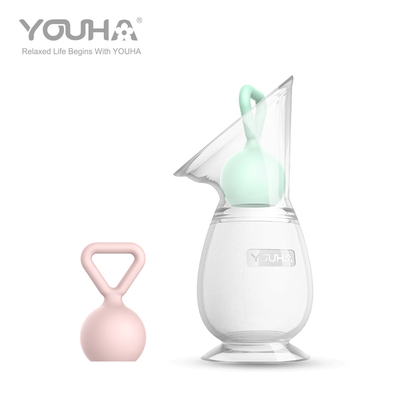 YH-2002 Manual Silicone Breast Milk Collector with Suction Base