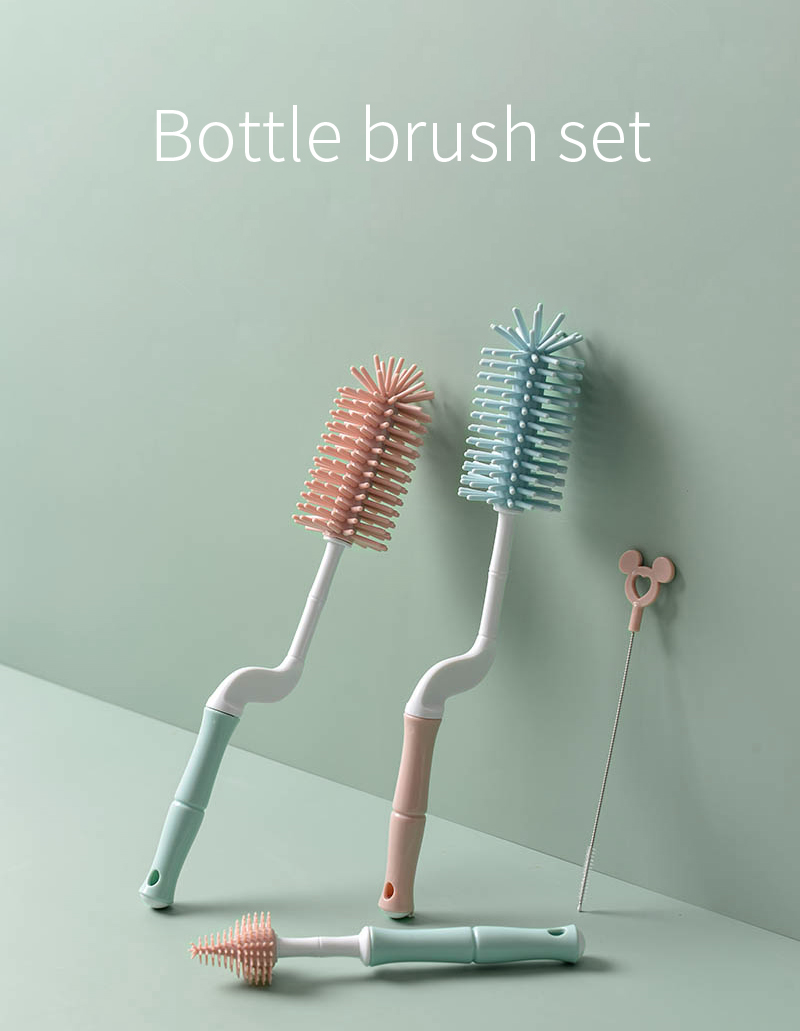 Silicone Baby Bottle Cleaning Brush Set(4)