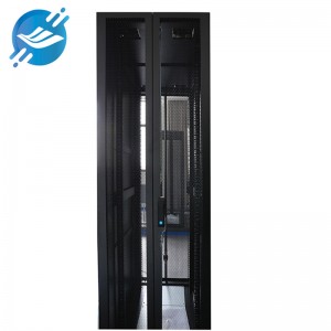 19 mirefy 42U 47U Fitaovana Data Center Freestanding Aluminum Metal Portable Server Racks