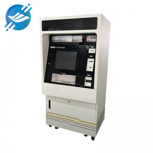 Máquina de quiosco de pago con pantalla dual independiente de alta calidad, terminal de billetes de autoservicio de banco de 19 pulgadas