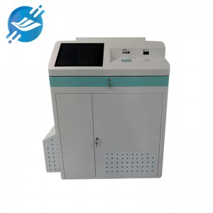 Top quality freestanding dual screen payment kiosk machine 19 inch bank self service ticket terminal