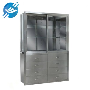 Medical Instrument Cabinet Asibitin Bakin Karfe Likitan Likita don asibiti|Yulyan
