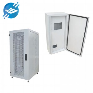 Panlabas na hindi kinakalawang na asero 24U waterproof network equipment cabinet