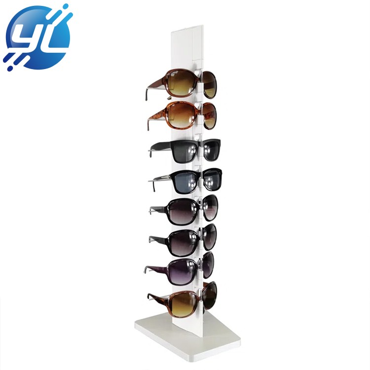 OEM ODM Rotating Design Glasses Display Rack Counter Aluminum Sunglasses Display Stand