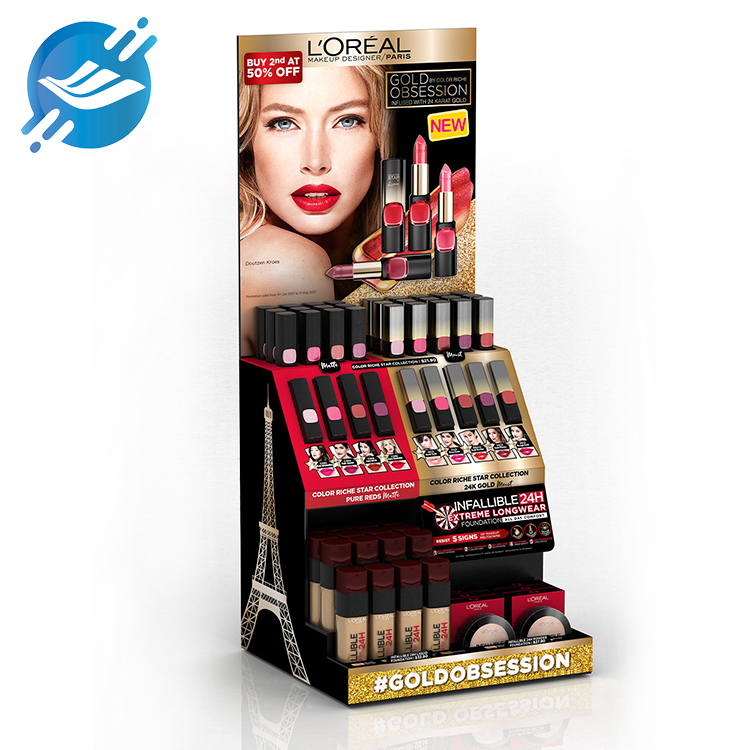 toko ritel design custom POP acrylic lipstik countertop tampilan stand