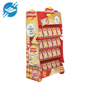 Expositor d'aliments inflats de patates xips de metall de supermercat personalitzat, robust i durador |Youlian