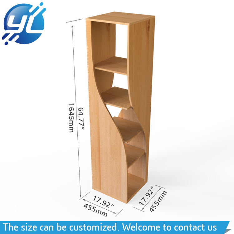 POS Retail MDF Floor Stand Rack for Sports shoes Display Stands