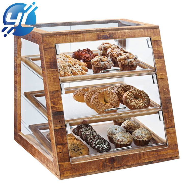 Custom supermarket candy or snacks acrylic retail display cabinet