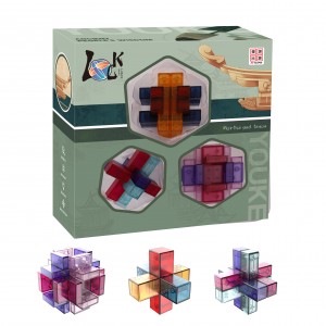 Traditional Puzzle Brain Teaser Toy Kongming Lock Luban Lock Puzzle Other Educational Toys js00103