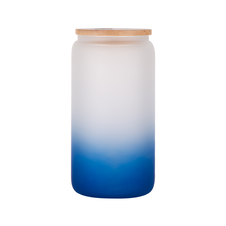 vasos de vidrio con tapa de bambú para sublimar – REMA