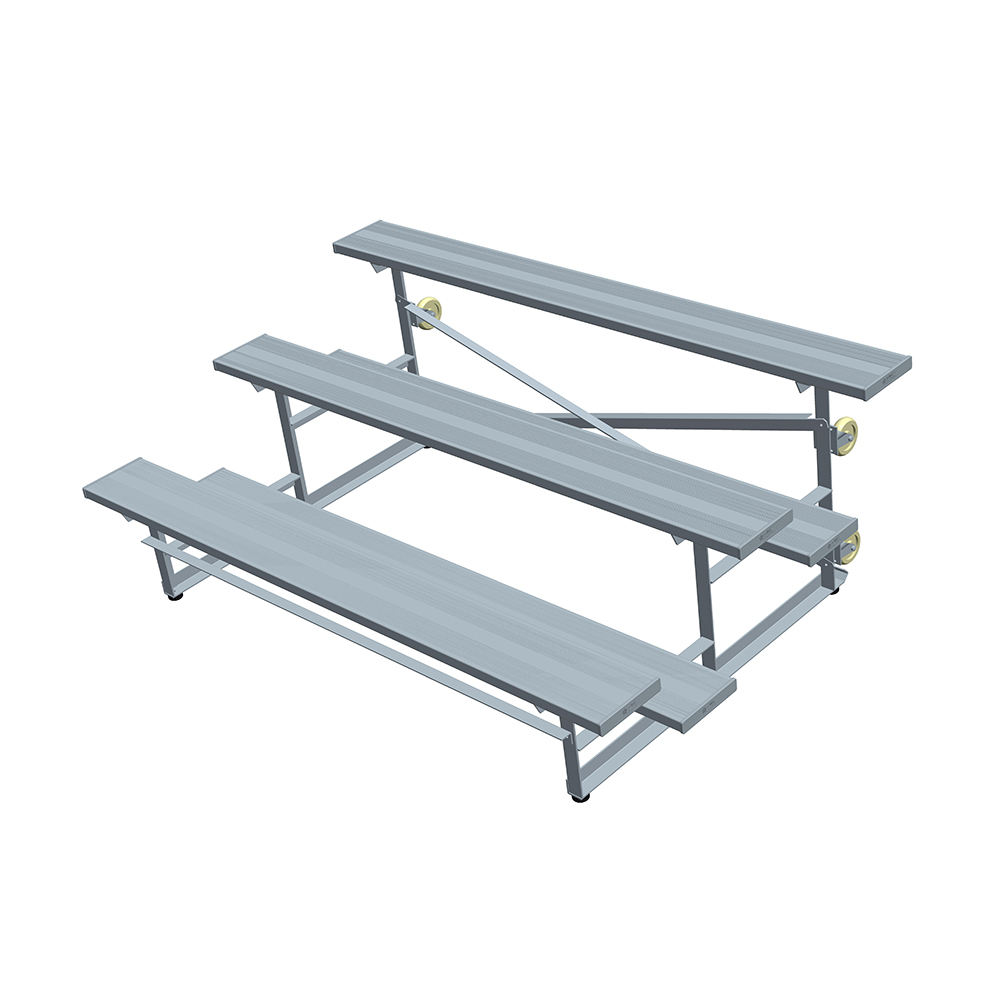 3-Rows Simple Type ALuminum Portable Bleachers For Outdoor/Indoor Featured Image
