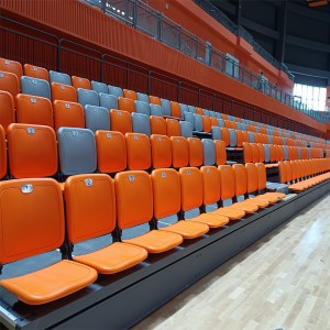 Telescopic Bleachers Front-folding Stadium Seats Retractable Bleachers for Indoor  YY-FT-P