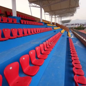 Football Seats Outdoor Bleachers Stadium Seats Plastic Bleachers Chairs Fixed seating   YY-MS-P