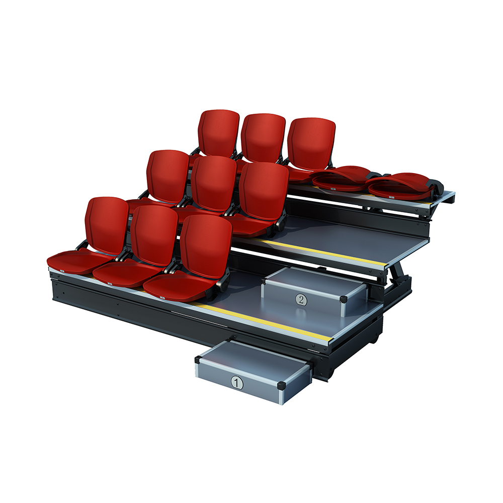 Indoor Retractable  Bleachers With Front-folding Seat YY-ZT-P Featured Image