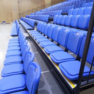 Indoor Telescopic Bleachers With Front-folding Seat YY-FT-P