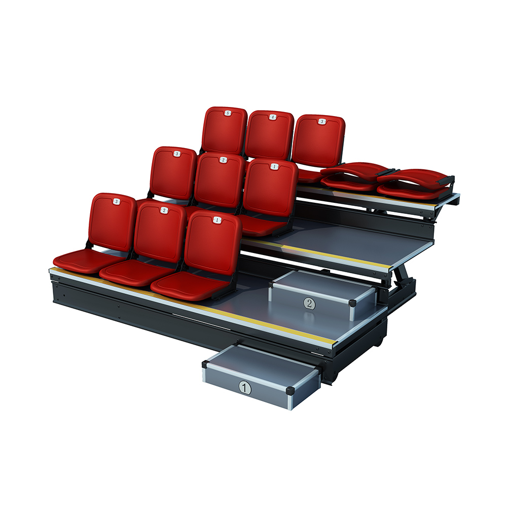 Indoor Telescopic Bleachers With Front-folding Seat YY-FT-P Featured Image