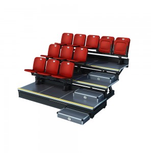 Indoor Telescopic Bleachers With Rear-folding Seat YY-FT-P
