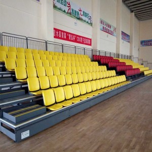 Retractable Bleachers Stadium Seat Indoor Seat Gym Telescopic Bleachers Plastic Seating  YY-FT-P
