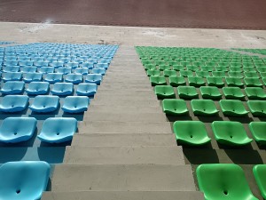 Plastic Sports Stadium Bleachers Fixed Seating Gym Bleachers Grandstands Stadium Seat For Outdoor/Indoor     YY-XT-P