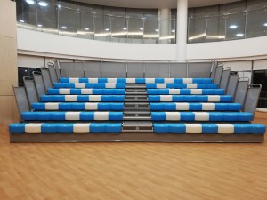 Hot-selling Gym Retractable Bleachers - YY-LN-P telescopic bleacher retractable seating system for school  – Yourease
