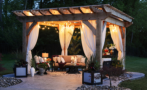 YOURLITE: Lighting ideas for backyard areas at night