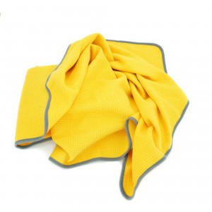 Factory Price Plush Microfiber Cloth - 25x36inches Waffle Weave Microfiber Drying Towel – Weavers