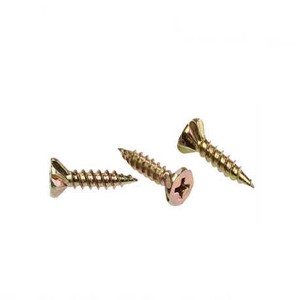 China Cheap price China Factory Price DIN7505 Yellow Zinc Plated Chipboard Screw
