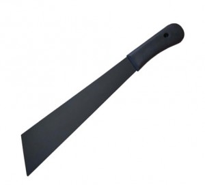 Black corn knife machete triangle type with injection handle