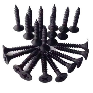 Factory supply 3.5*25mm c1022a factory price phillips black bugle head drywall screw