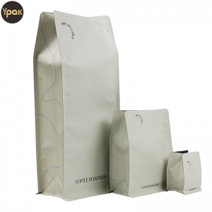 Custom Mylar Plastic Aluminum 20G 100G 250G 1KG Flat Bottom Coffee Bag Para sa Food Packaging