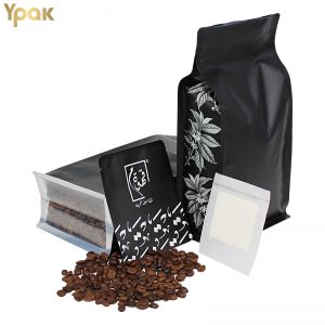 Tsika Mylar Compostable Pazasi Transparent Ziplock Coffee Bean Packaging Bag NeHwindi