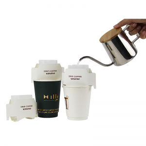 हँगिंग इअर ड्रिप कॉफी फिल्टर पेपर बॅग ट्रॅव्हल कॅम्पिंग होम ऑफिससाठी योग्य