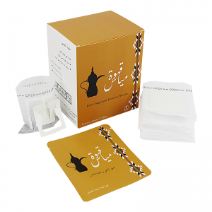 Japannese materiaal 74*90mm weggooibare hangende oordrup koffiefilterpapiersakke
