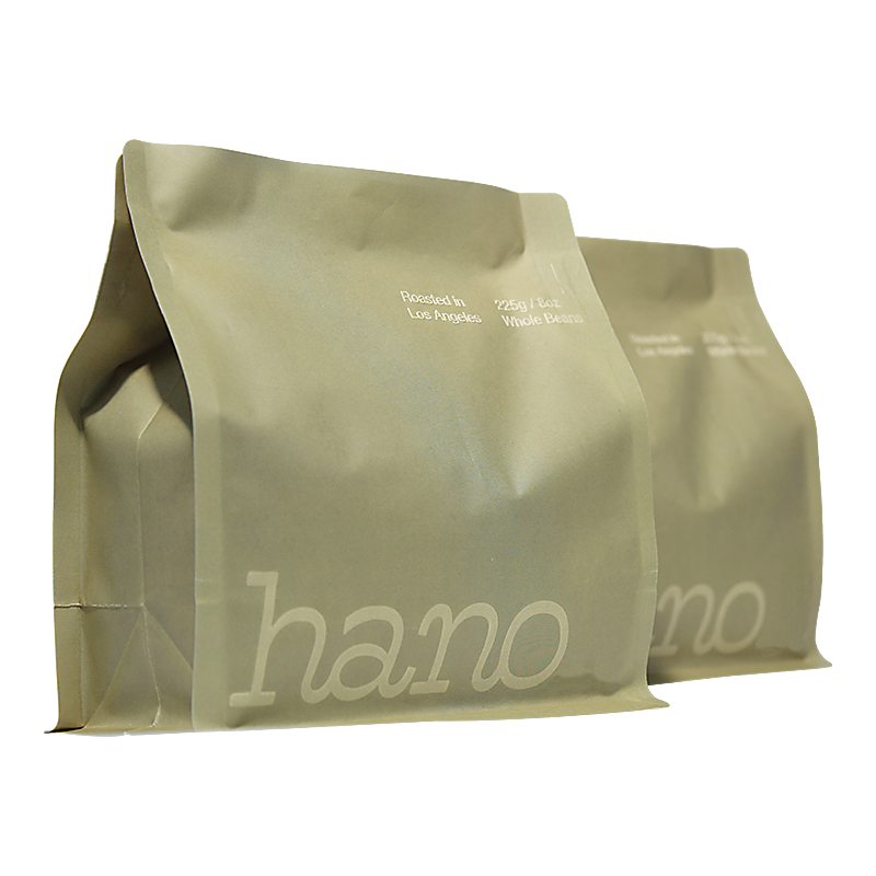 eco-friendly embossing flat bottom coffee bags with valve and zipper for coffeetea packaging (2)