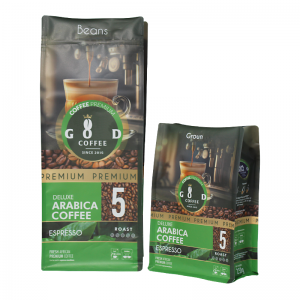 Printing Recyclable/Compostable Flat Bottom Coffee Bags For Coffee Bean/Tea/Food