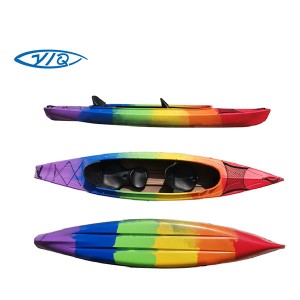 OEM China 2 Person Recreational Kayak - Double sit in recreation kayak with 2+1 seats for family  – Yiqi