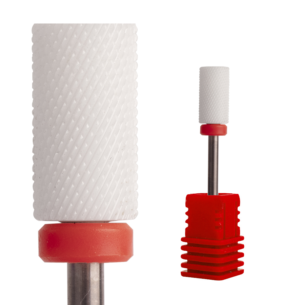 factory low price Ceramic Drill Bit Set For Nails - Straight Barrel Flat Top Ceramic Nail Drill Bit – Yaqin