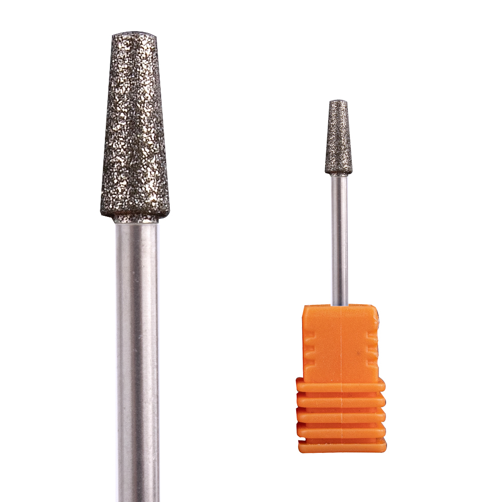Chinese Professional Diamond Drill Bits For Nails - Diamond Cone Flat Top Nail Drill Bit – Yaqin